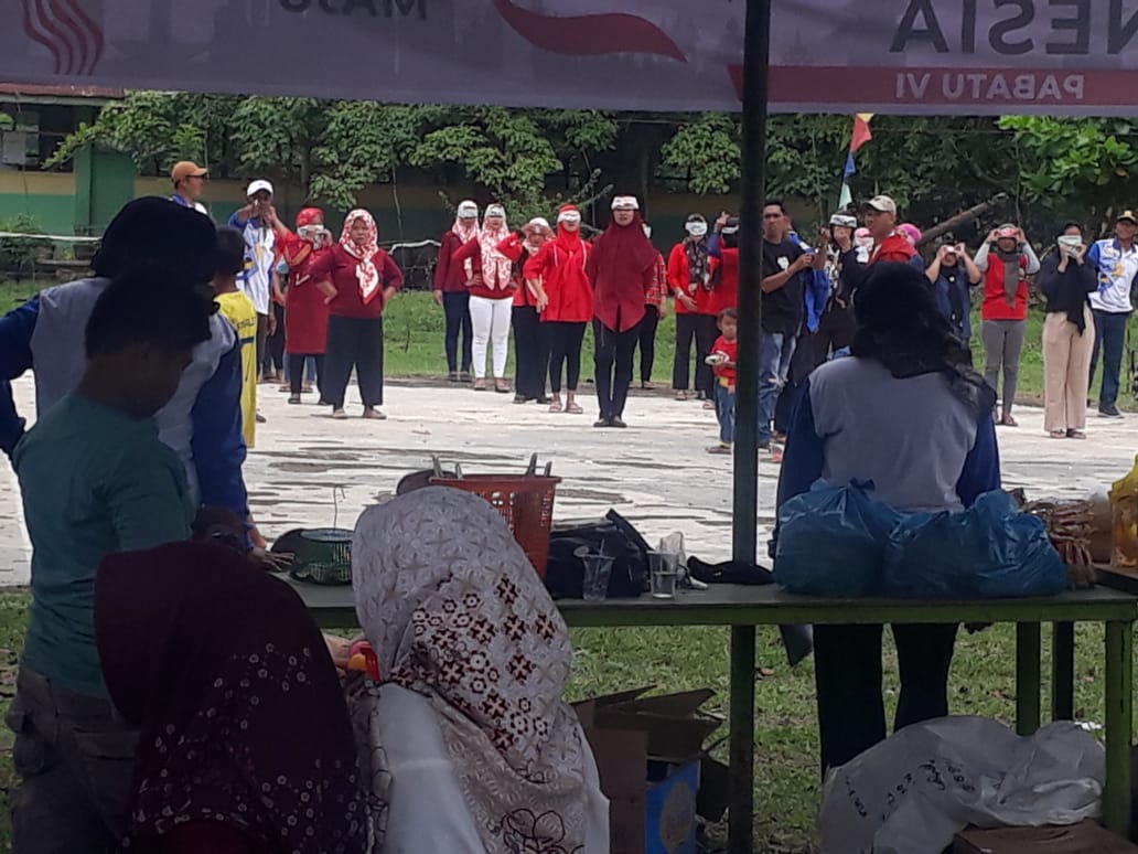 DESA PABATU VI SAMBUT HUT RI KE 79, ADAKAN PERLOMBAAN HIBUR WARGA MASYRAKAT.